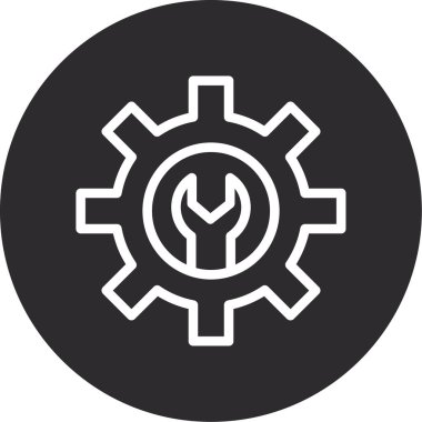 Simgeyi ayarlamanın vektör illüstrasyonu