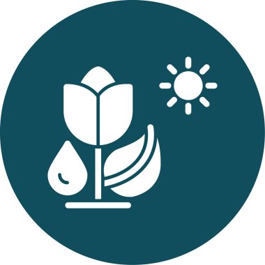 ekoloji ikonu vektör illüstrasyonu