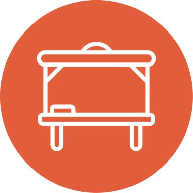 Mobilya simgesinin vektör illüstrasyonu