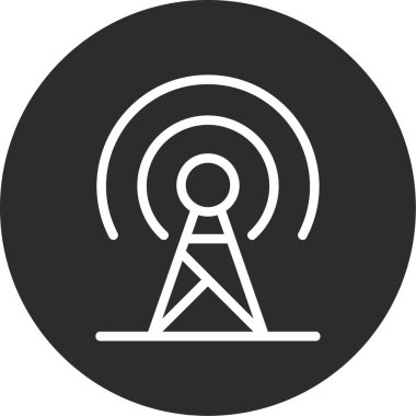 Anten simgesi, vektör illüstrasyonu