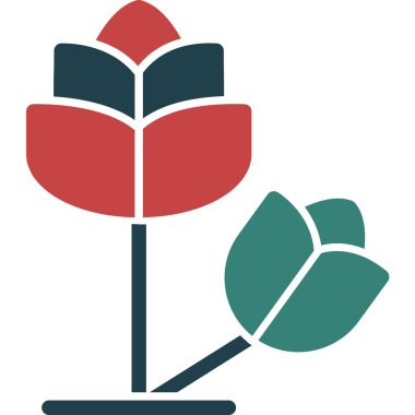 Bitki. Web simgesi basit illüstrasyon