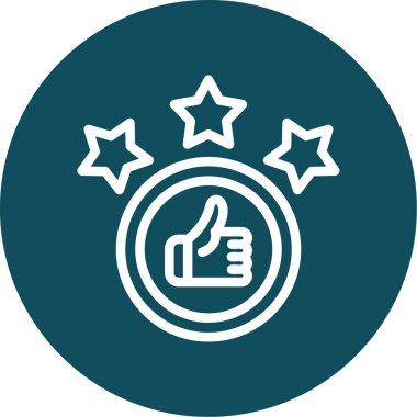 başparmak yukarı simgesi, vektör illüstrasyonu