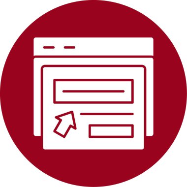 Web sitesi simgesi soyut bir grupta izole edildi