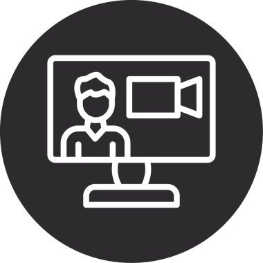 dizüstü bilgisayar simgesi. Taslak çizimi. online vektör sembolü