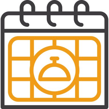 Takvim simgesi vektör illüstrasyonu