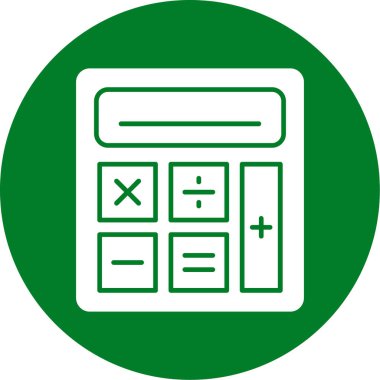 hesap makinesi simgesi vektör illüstrasyonu