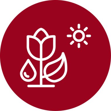 Kırmızı ve beyaz simgenin vektör illüstrasyonu