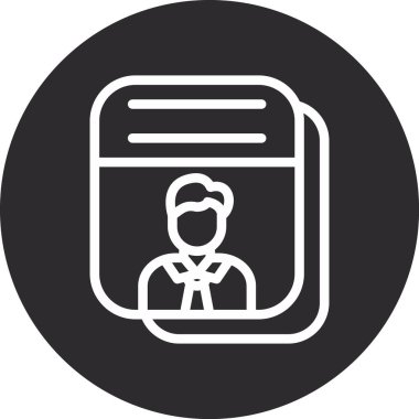 Bir insan simgesinin vektör illüstrasyonu