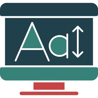 abc vektör simgesi çizimi