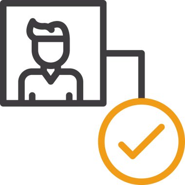 kontrol listesi simgesi, vektör illüstrasyonu