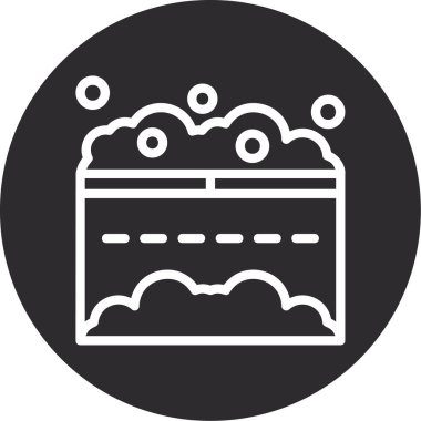 Kek. Web simgesi basit illüstrasyon