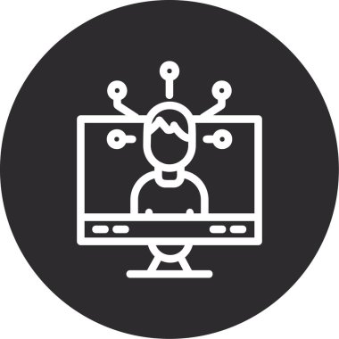 seo modern simgesinin vektör illüstrasyonu