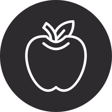 meyve ikonu vektör illüstrasyonu