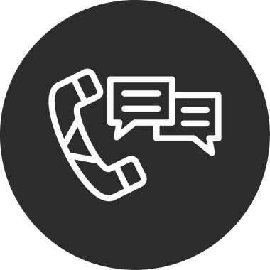 Sohbet simgesi vektör illüstrasyonu