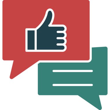 Başparmak yukarı. Web simgesi basit tasarım