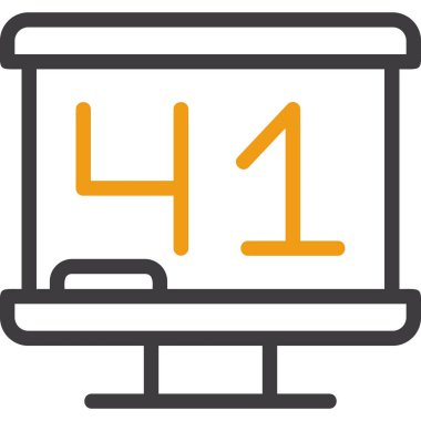 Takvim 4 simgesi, basit vektör illüstrasyonu