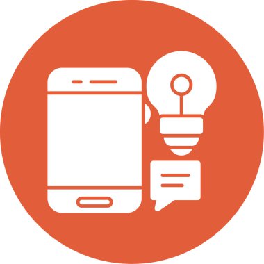 Mobil sohbet vektör simgesi