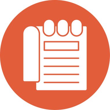 Belge. Web simgesi basit illüstrasyon