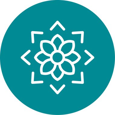 Kar taneleri. Web simgesi vektör illüstrasyonu