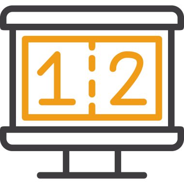 Bilgisayar ekranı. Basit tasarım