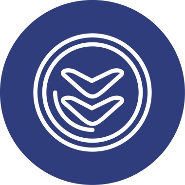 Bir çember simgesinin vektör illüstrasyonu