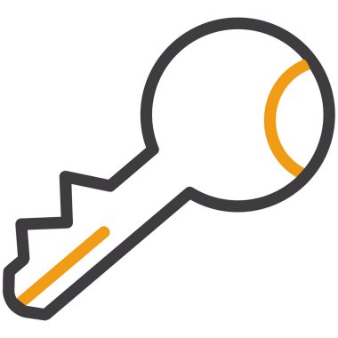 Anahtar. Web simgesi basit illüstrasyon