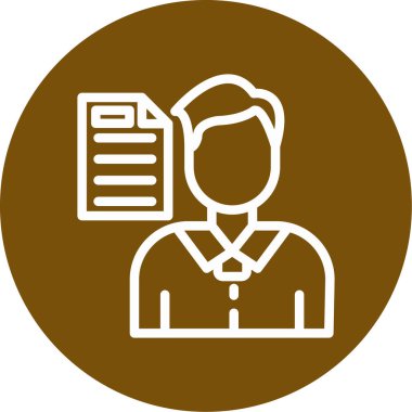 Doktor. Web simgesi basit illüstrasyon