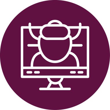 İnsan simgesinin vektör illüstrasyonu