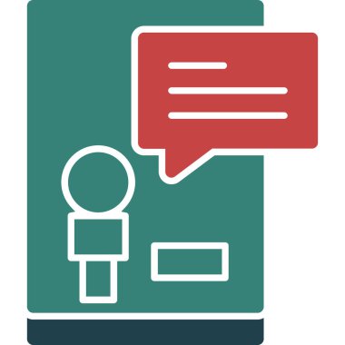 Sohbet mesajı vektör illüstrasyonu