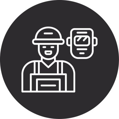 Modern simgenin vektör illüstrasyonu