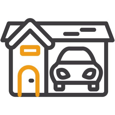 araba simgesi tasarımı, vektör illüstrasyonu