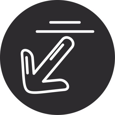 Bir simgenin vektör illüstrasyonu