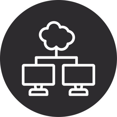 Bilgisayar simgesi. vektör illüstrasyonu