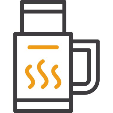 ana hatlarıyla kahve içme ikonu