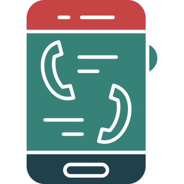 Telefon simgesi vektör illüstrasyonu