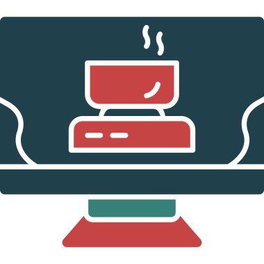 Gıda Web ikonu vektör illüstrasyonu