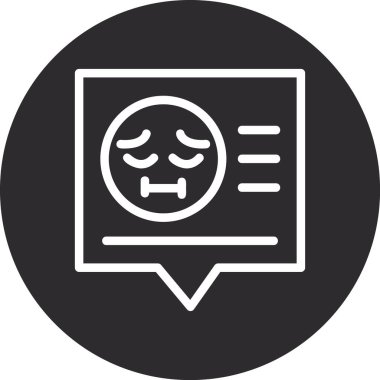 ileti ikonu vektör illüstrasyonu