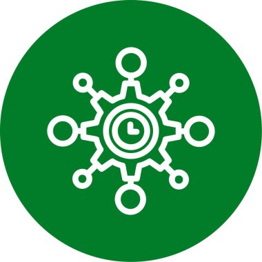 dişli simgesi vektör illüstrasyonu