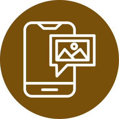 akıllı telefon simgesi vektör illüstrasyonu