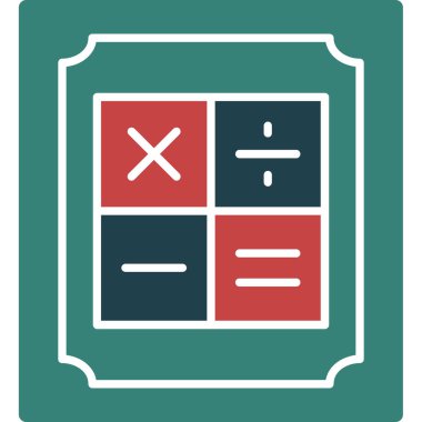 hesap makinesi simgesi vektör illüstrasyonu