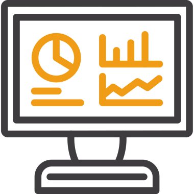 analitik iş grafiği simgesi