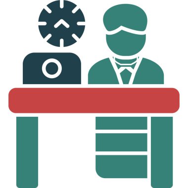 iş simgesi vektör illüstrasyonu