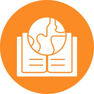 Bir kitap simgesinin vektör illüstrasyonu