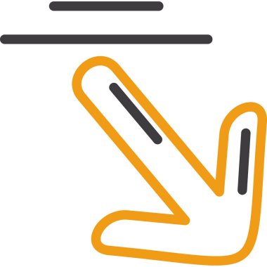 ok simgesi, vektör illüstrasyonu