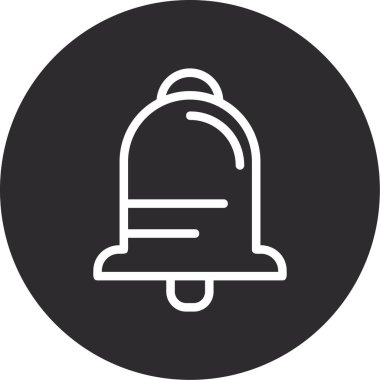 Çan simgesinin vektör illüstrasyonu