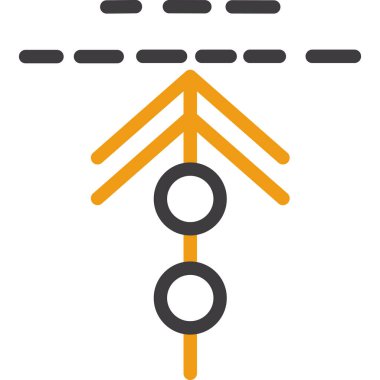 Yol işaretinin vektör illüstrasyonu