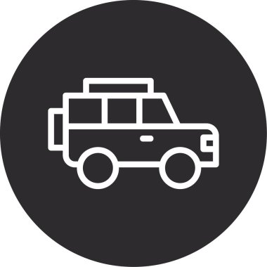 araba simgesi vektör illüstrasyonu