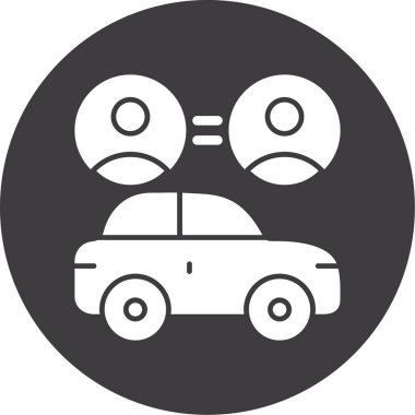 Bir arabanın vektör illüstrasyonu