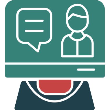 seo modern simgesinin vektör illüstrasyonu