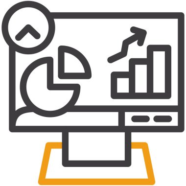 analiz analizi iş simgesi ana hat biçiminde